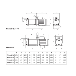 Pump Espa Abastecimiento domestic PRISMA 25 Three-phase