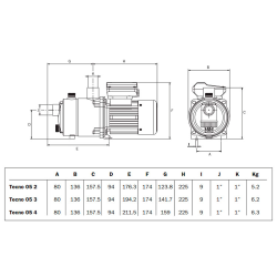 ESPA Pump Domestic Water Supply Tecno 05 Single-phase