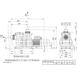 Swimming pool pump Aqua Plus Single-phase