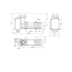 Calentador Electric PAHLEN AQUA COMPACT Titanio 230 V/ 400 V
