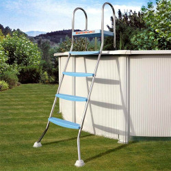 Ladder Stainless Steel for Above-Ground 142 cm GRE ar11680