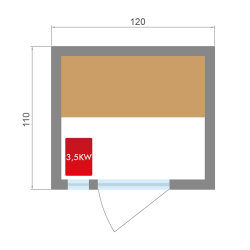 Sauna Tradicional steam Zen 2 persons