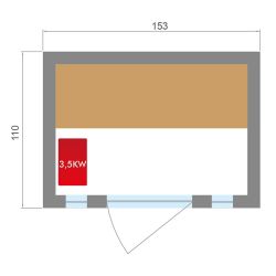 Sauna Tradicional steam Zen 3 persons