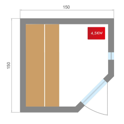 Sauna Tradicional steam Zen Rinconera 3-4 persons