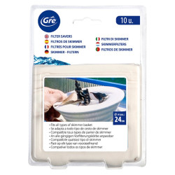 Filtros for cesta Skimmer Gre 10 unidades 40045