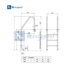 Heavy-Duty Plascoat-Coated Pool Ladder AstralPool