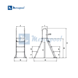 Stainless Steel Safety Pool Ladder AstralPool