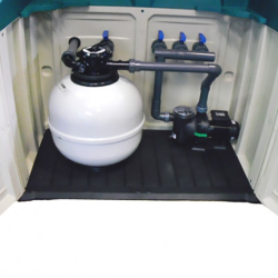 Pre-Assembled Above-Ground Plant Room for AstralPool Ramses Up