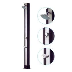 Ducha Solar QP Black 35 L with Lavapies