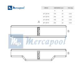 Rejilla Grecadas Hidro Water for Rebosadero