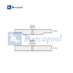 White Curved Transverse Grating AstralPool