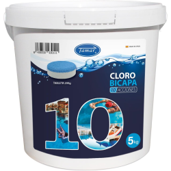 Chlorine 10 Acciones Tamar Tabletas Multifunction Bicapa 200g 5 kg