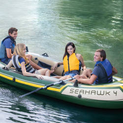 Bote de Recreo Hinchable Intex Seahawk con Remos y Bomba