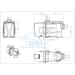 Swimming pool pump OKU Eco Whisper Velocidad Variable