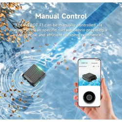 Robot Skimmer E-TRON F1 Wybot robot solar limpiador de superficie