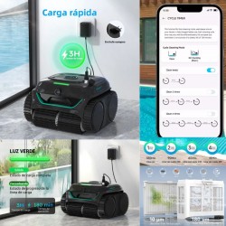 Limpiafondos de batería WYBOT E-TRON VISION NG con APP