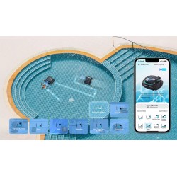 Pool Cleaner Battery Wybot E-tron Vision Ng with App (c2 Vision)