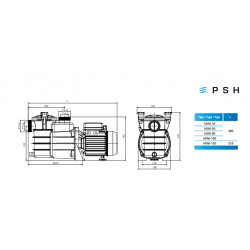 Swimming pool pump PSH Mini Three-phase