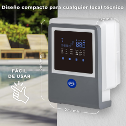 Clorador Salino GRE SWC con Control de pH Automático y WiFi
