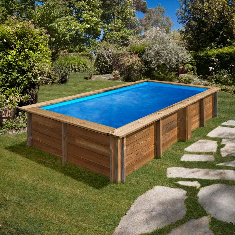 Piscina de madera Gre Sunbay Lemon rectangular 375x200x68