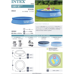 Above-ground pool INTEX Fast Set Autoportante plastico