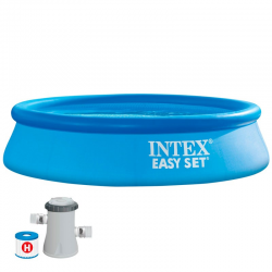 Above-ground pool INTEX Fast Set Autoportante plastico with filter unit incluida