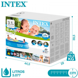 Above-ground pool INTEX Fast Set Autoportante plastico with filter unit incluida