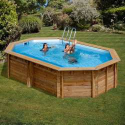 Piscina de madera Gre Sunbay Grenade ovalada 436x336x119