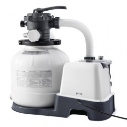 Depuradora de Arena Intex QX2100 con Clorador Salino Eco Intex 7 g / h 32000 l / h