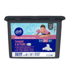 Chlorine Multifunctional GRE 4 Acciones Tablets 20g GRE 1 kg