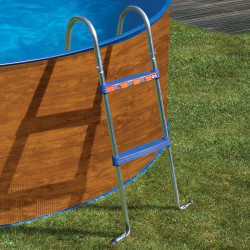 Escalera tipo tijera para piscina desmontable 98 cm