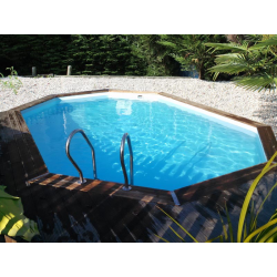Pool timber GRE Sunbay Grenade 2 4,36 X 3,36 X H. 1,17 M
