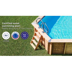 Piscina de madera Gre Sunbay Lili 2 Ø 2,80 x H. 1,07 m