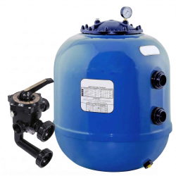 Filtro de arena Laminado QP Blue con válvula lateral