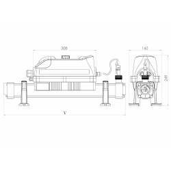 Calentador Eléctrico para Piscinas Electro Evolution 2 con Potenciómetro