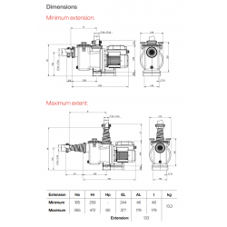 Bomba de Velocidad Variable ESPA REPOSPOOL PLUS 1 CV Monofásica