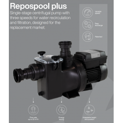 Bomba de Velocidad Variable ESPA REPOSPOOL PLUS 1 CV Monofásica