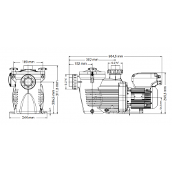 Bomba de Piscina Velocidad Variable Hayward E-Flo VSTD 1,5 CV