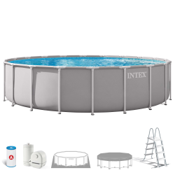 Pool Intex Prism Frame 610 x 132 cm with filter unit and Ladder 26756NP