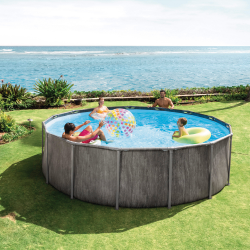 Pool INTEX Greywood Prism Frame 457x122cm with Dep. Cartridge and Ladder 26742np