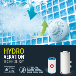 Pool Intex Greywood Prism Frame 457 x 122 cm with dep. cartridge and ladder 26742NP