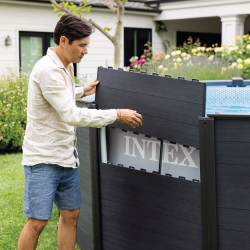 Pool Intex Graphite Panel 478 x 124 cm with filter unit arena and ladder 26384NP