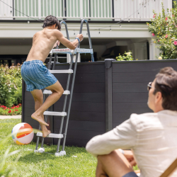 Pool Intex Graphite Panel 478 x 124 cm with filter unit arena and ladder 26384NP