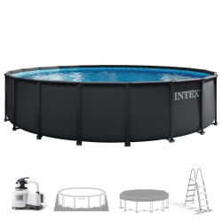 Piscina Intex Ultra XTR Frame 610 x 122 cm con depuradora de arena y escalera 26334NP