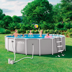 Pool Intex Prism Frame 549 x 122 cm with dep. cartridge and ladder 26732NP