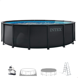 Piscina Intex Ultra XTR Frame 488 x 122 cm con depuradora de arena y escalera 26326NP