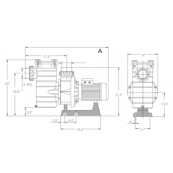 Bomba de Piscina Pública HAYWARD HCP 4000 Trifásica