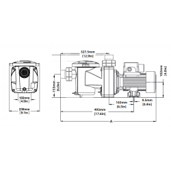 Bomba de Piscina Bombas Pentair Free Flo Monofásica