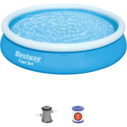 Piscina Desmontable Bestway Fast Set 305x76cm con Depuradora de Cartucho