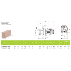 Bomba de Piscina para Limpiafondos SACI PoolMatic Monofásica